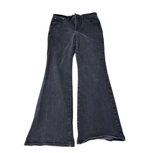 Madwell The Perfect Vintage Flare Jean Faded Black Stretch Denim Womens‎ 30X30